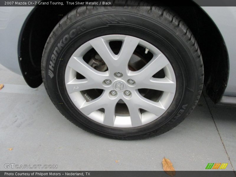 True Silver Metallic / Black 2007 Mazda CX-7 Grand Touring