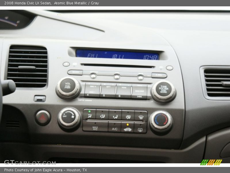 Atomic Blue Metallic / Gray 2008 Honda Civic LX Sedan
