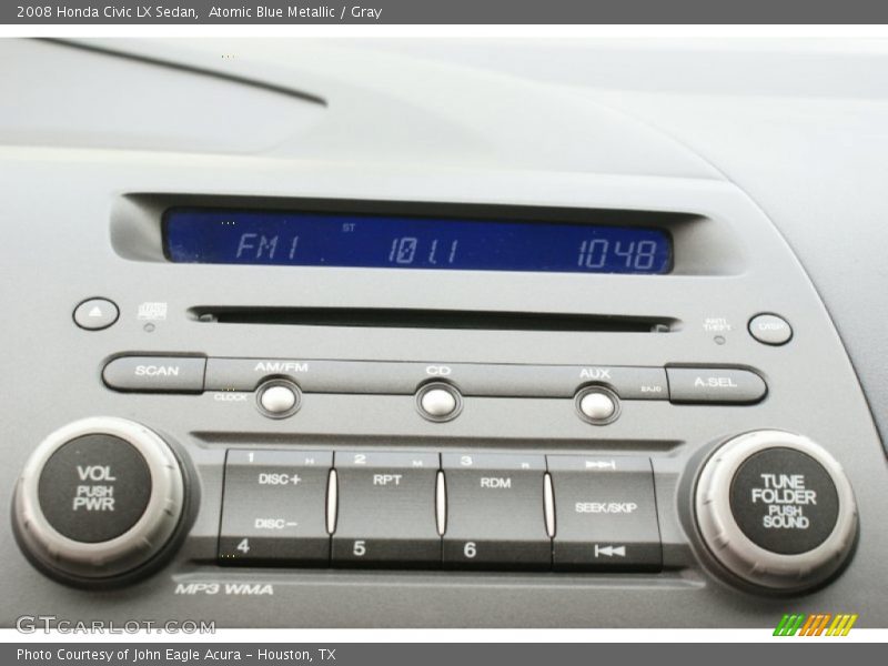 Atomic Blue Metallic / Gray 2008 Honda Civic LX Sedan