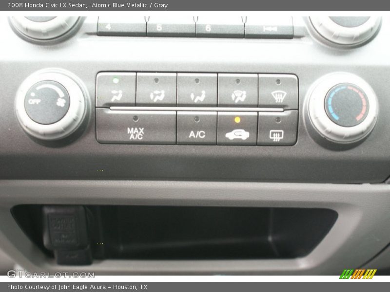 Atomic Blue Metallic / Gray 2008 Honda Civic LX Sedan