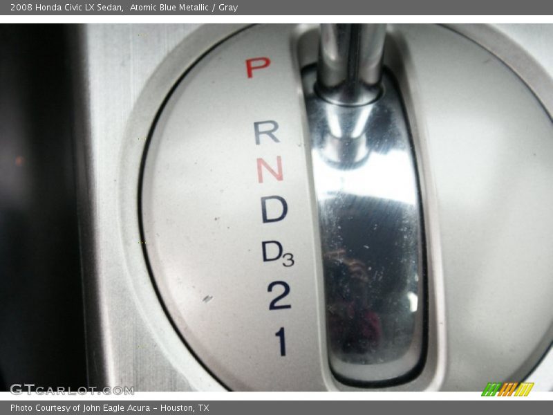 Atomic Blue Metallic / Gray 2008 Honda Civic LX Sedan