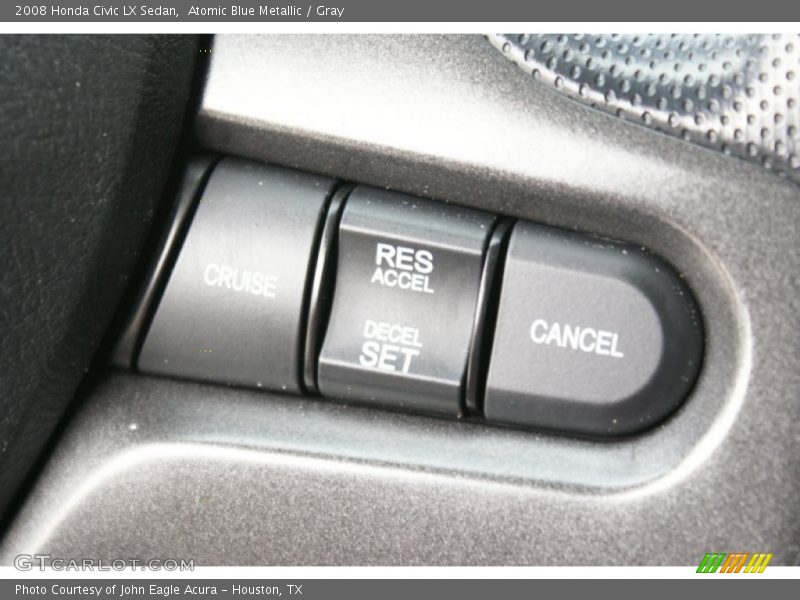 Atomic Blue Metallic / Gray 2008 Honda Civic LX Sedan