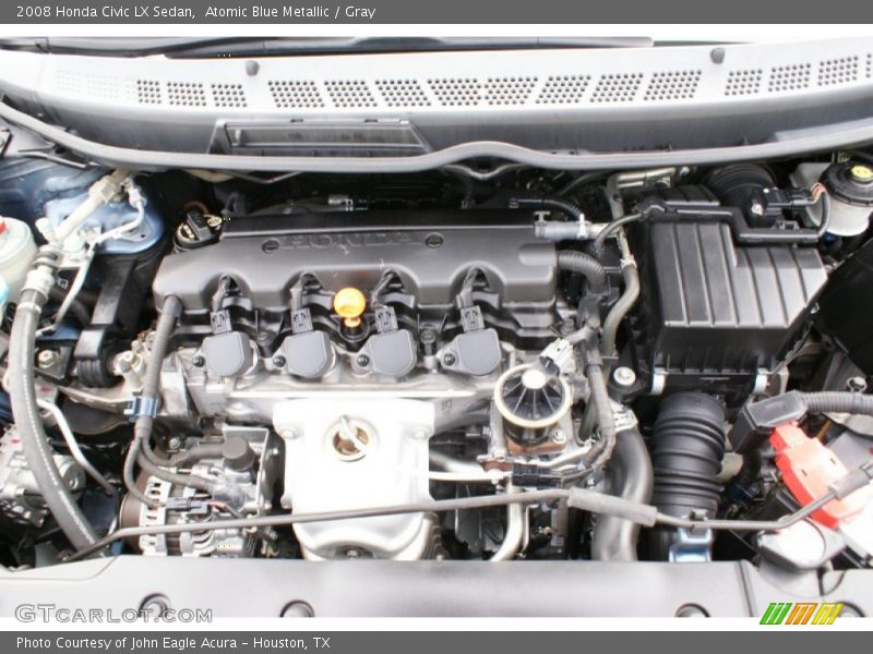 Atomic Blue Metallic / Gray 2008 Honda Civic LX Sedan