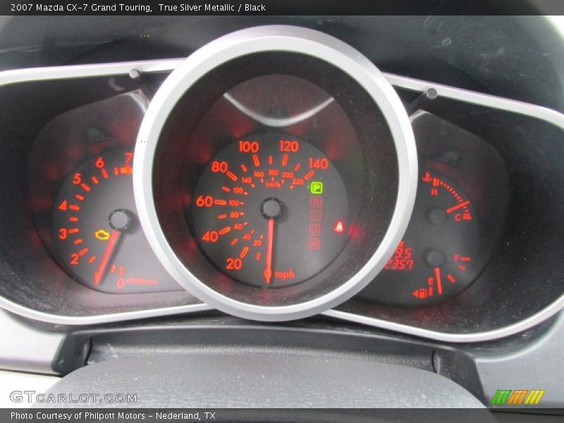 True Silver Metallic / Black 2007 Mazda CX-7 Grand Touring