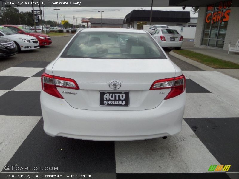 Super White / Ivory 2014 Toyota Camry LE