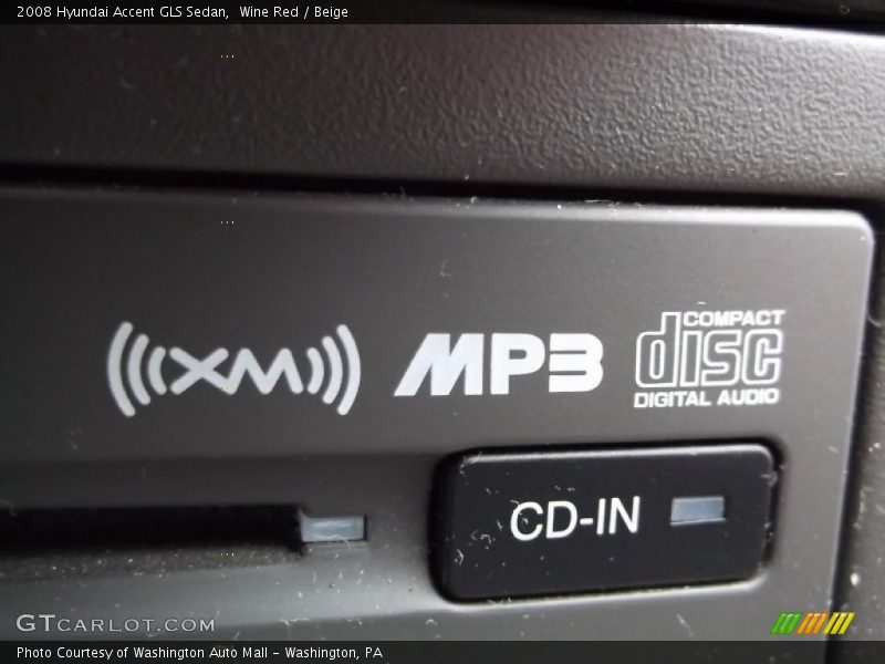 Wine Red / Beige 2008 Hyundai Accent GLS Sedan