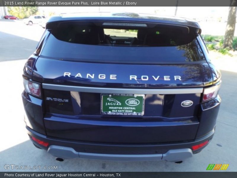 Loire Blue Metallic / Ebony 2015 Land Rover Range Rover Evoque Pure Plus