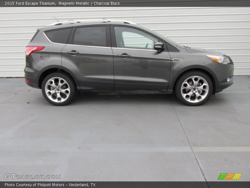Magnetic Metallic / Charcoal Black 2015 Ford Escape Titanium