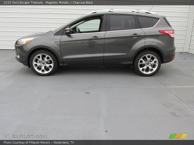 Magnetic Metallic / Charcoal Black 2015 Ford Escape Titanium