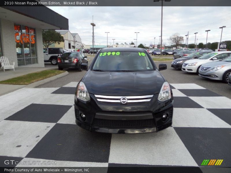 Wicked Black / Black 2010 Nissan Rogue Krom Edition