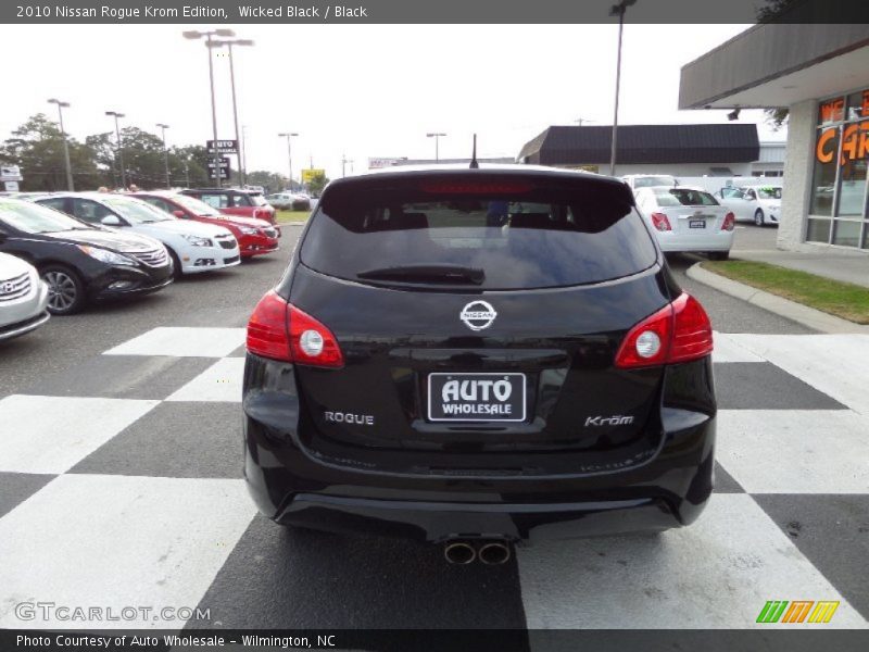 Wicked Black / Black 2010 Nissan Rogue Krom Edition
