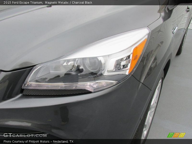 Magnetic Metallic / Charcoal Black 2015 Ford Escape Titanium