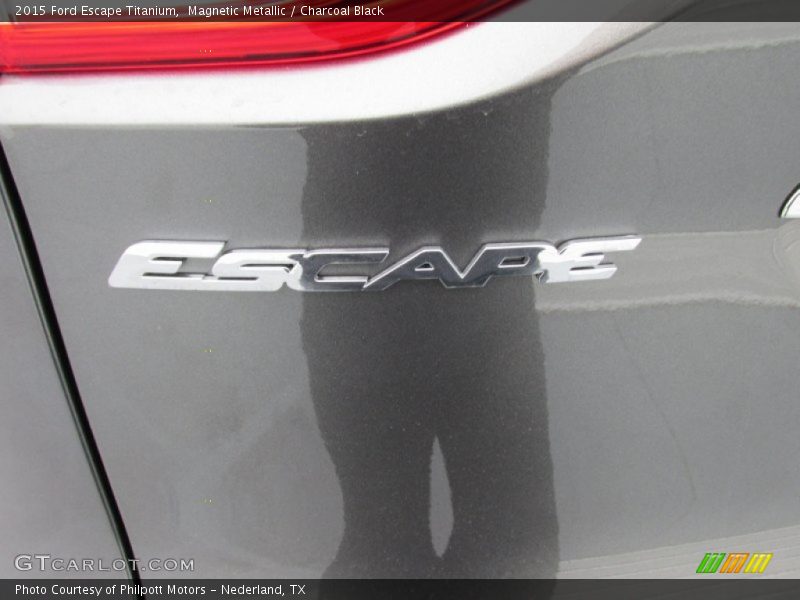 Magnetic Metallic / Charcoal Black 2015 Ford Escape Titanium