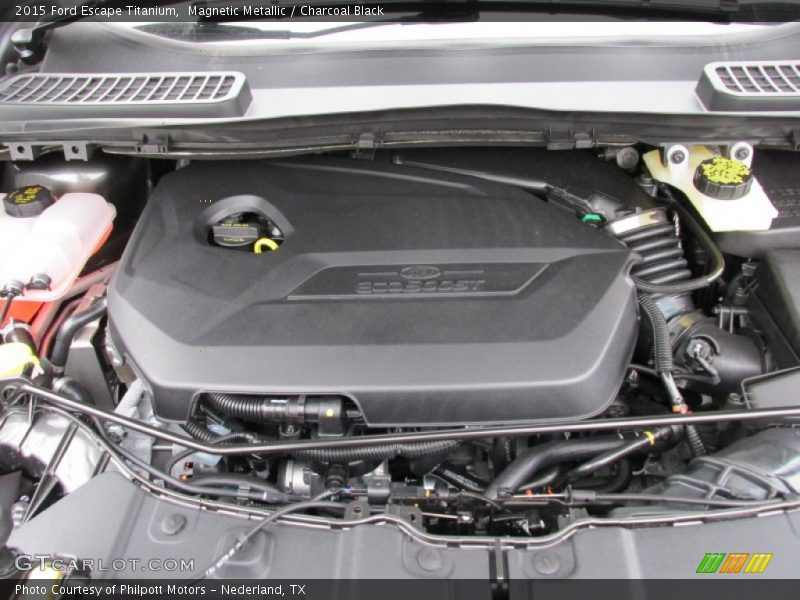 Magnetic Metallic / Charcoal Black 2015 Ford Escape Titanium