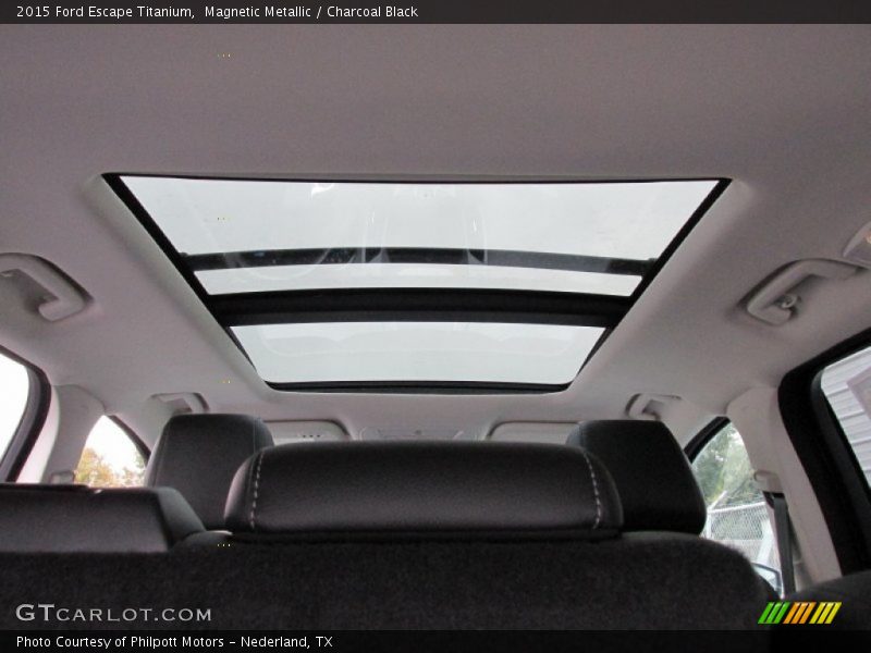Magnetic Metallic / Charcoal Black 2015 Ford Escape Titanium