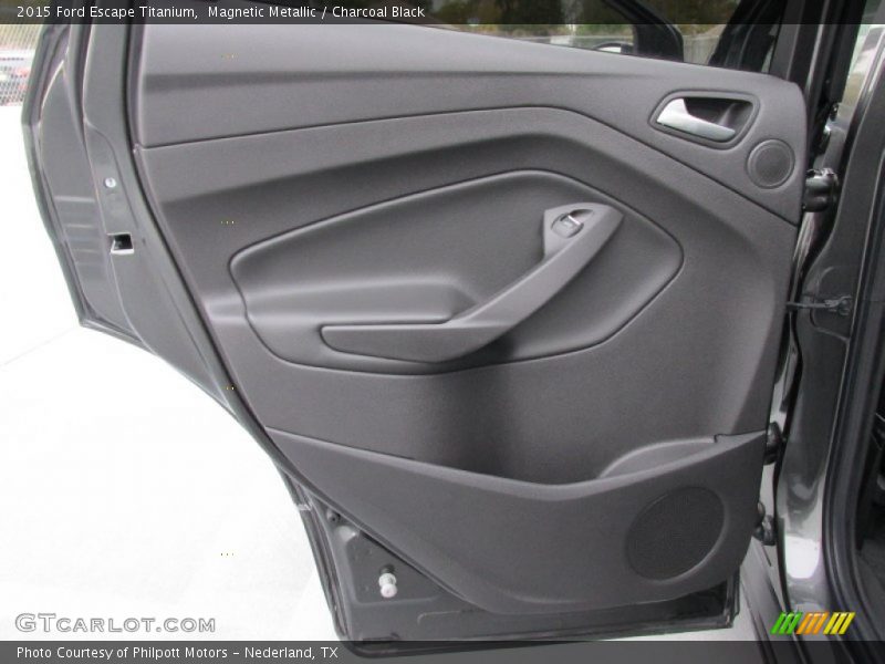 Magnetic Metallic / Charcoal Black 2015 Ford Escape Titanium