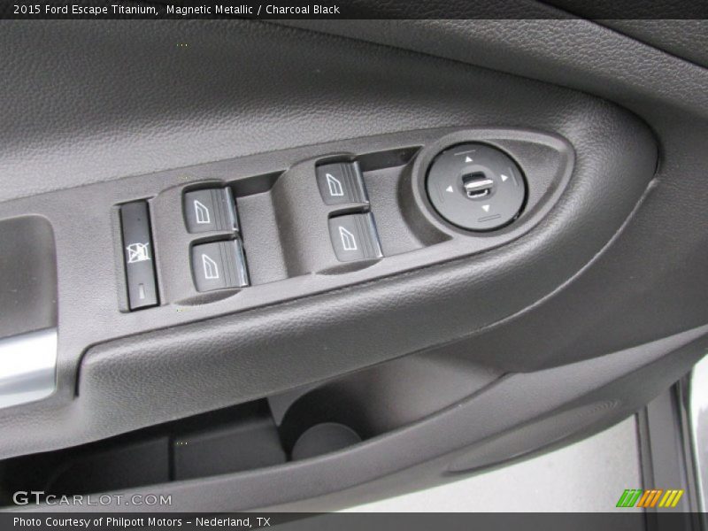 Magnetic Metallic / Charcoal Black 2015 Ford Escape Titanium
