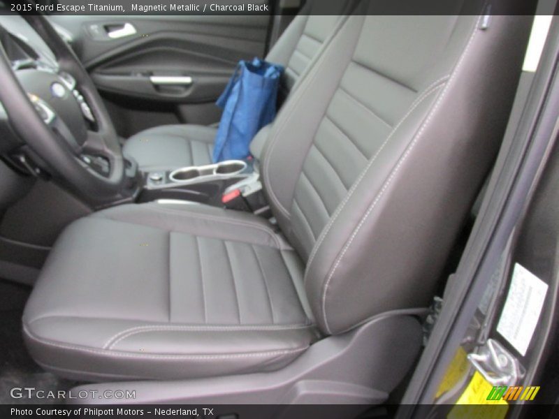 Magnetic Metallic / Charcoal Black 2015 Ford Escape Titanium