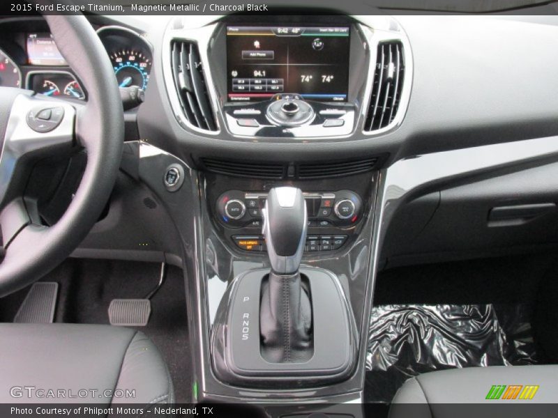 Magnetic Metallic / Charcoal Black 2015 Ford Escape Titanium