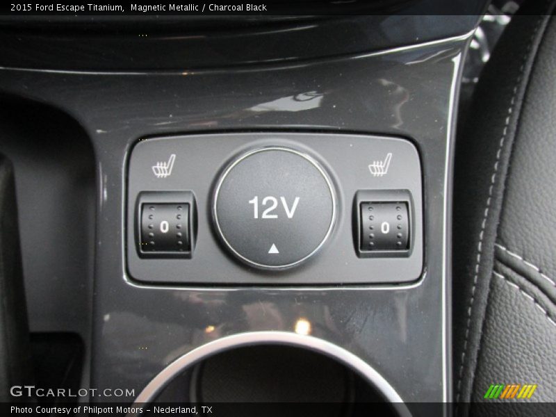 Magnetic Metallic / Charcoal Black 2015 Ford Escape Titanium