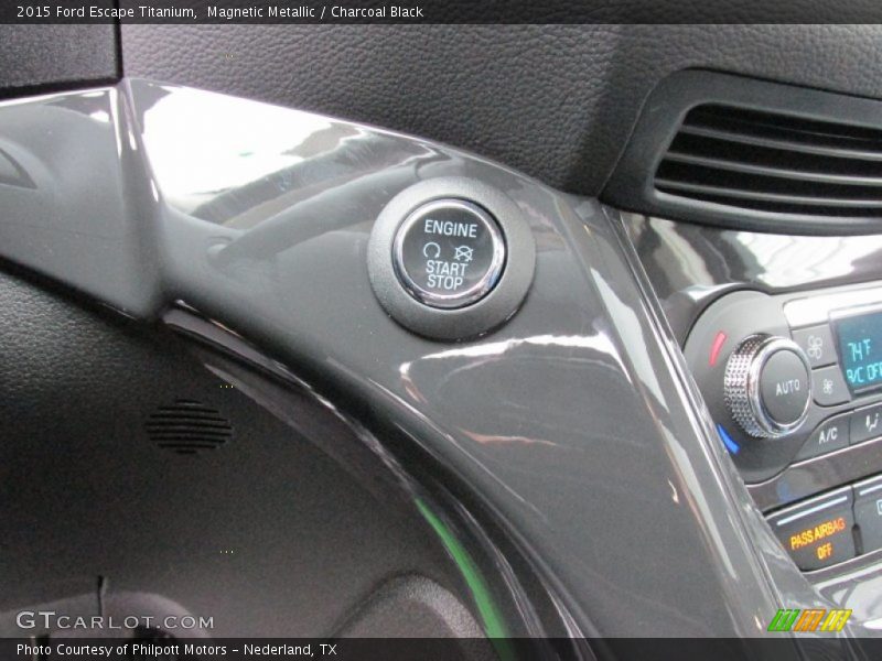 Magnetic Metallic / Charcoal Black 2015 Ford Escape Titanium