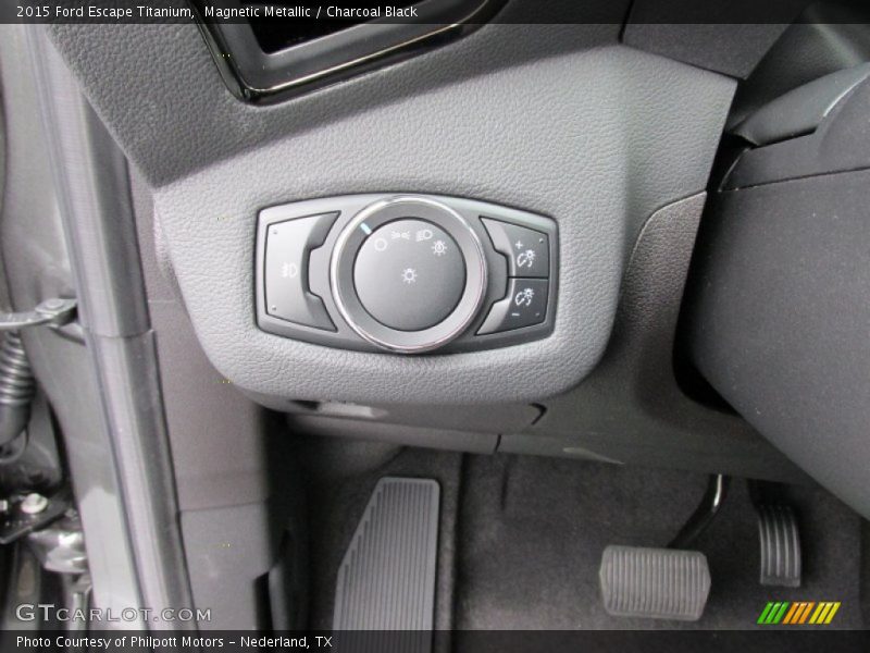 Magnetic Metallic / Charcoal Black 2015 Ford Escape Titanium