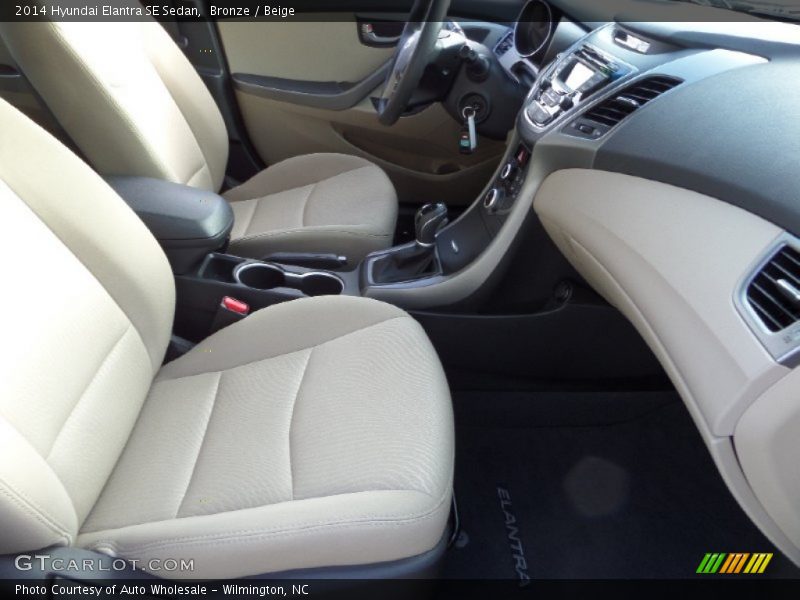 Bronze / Beige 2014 Hyundai Elantra SE Sedan