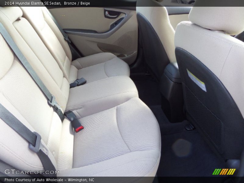 Bronze / Beige 2014 Hyundai Elantra SE Sedan