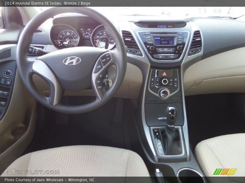 Bronze / Beige 2014 Hyundai Elantra SE Sedan