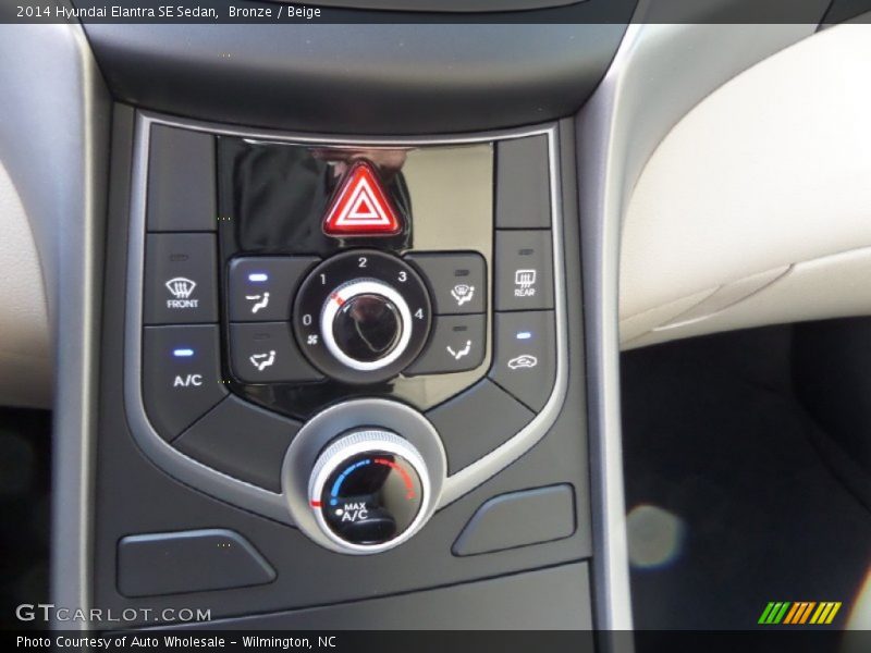 Bronze / Beige 2014 Hyundai Elantra SE Sedan