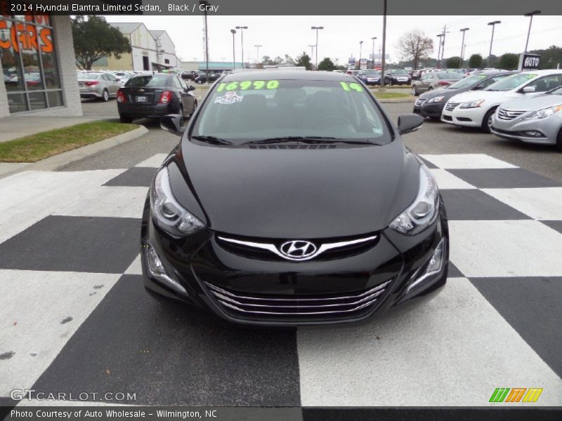 Black / Gray 2014 Hyundai Elantra Limited Sedan