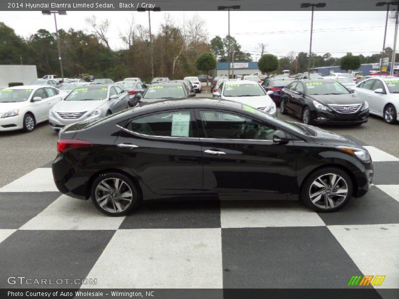 Black / Gray 2014 Hyundai Elantra Limited Sedan