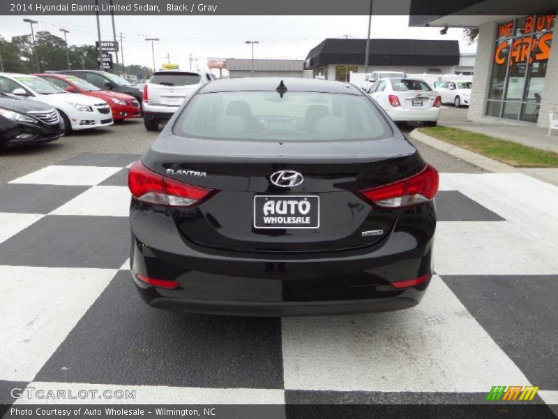 Black / Gray 2014 Hyundai Elantra Limited Sedan