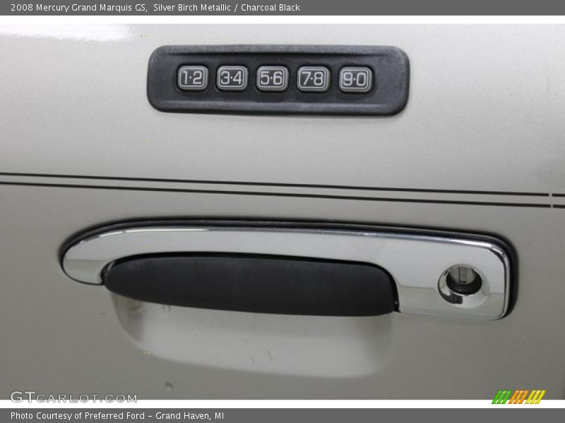 Silver Birch Metallic / Charcoal Black 2008 Mercury Grand Marquis GS