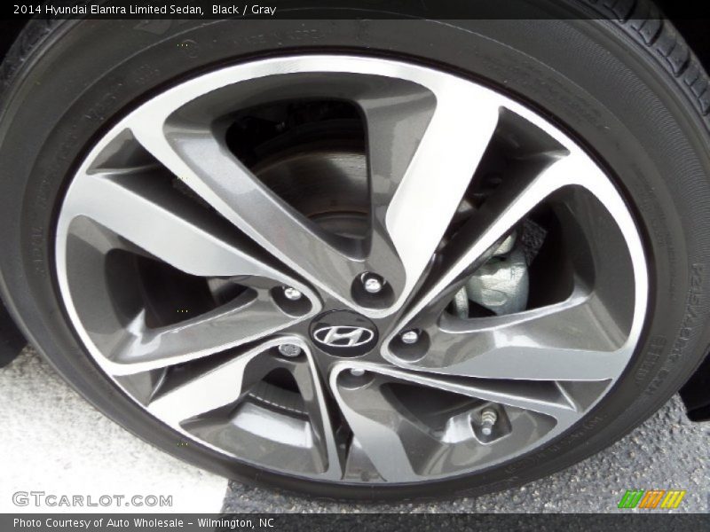 Black / Gray 2014 Hyundai Elantra Limited Sedan