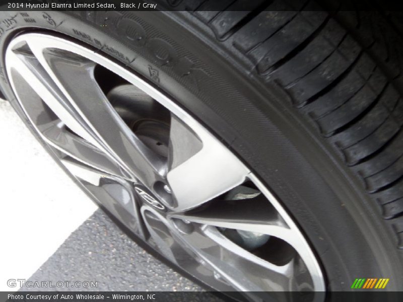 Black / Gray 2014 Hyundai Elantra Limited Sedan
