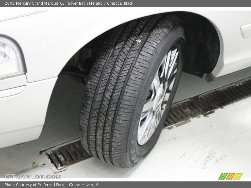 Silver Birch Metallic / Charcoal Black 2008 Mercury Grand Marquis GS