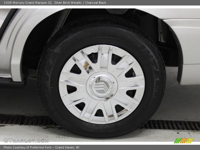 Silver Birch Metallic / Charcoal Black 2008 Mercury Grand Marquis GS