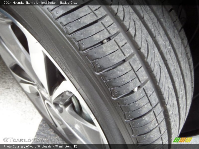 Black / Gray 2014 Hyundai Elantra Limited Sedan