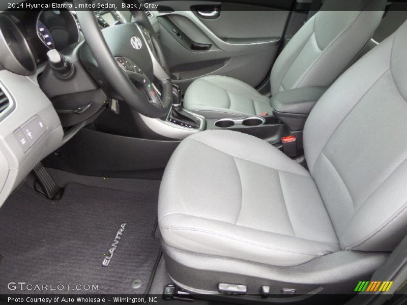 Black / Gray 2014 Hyundai Elantra Limited Sedan