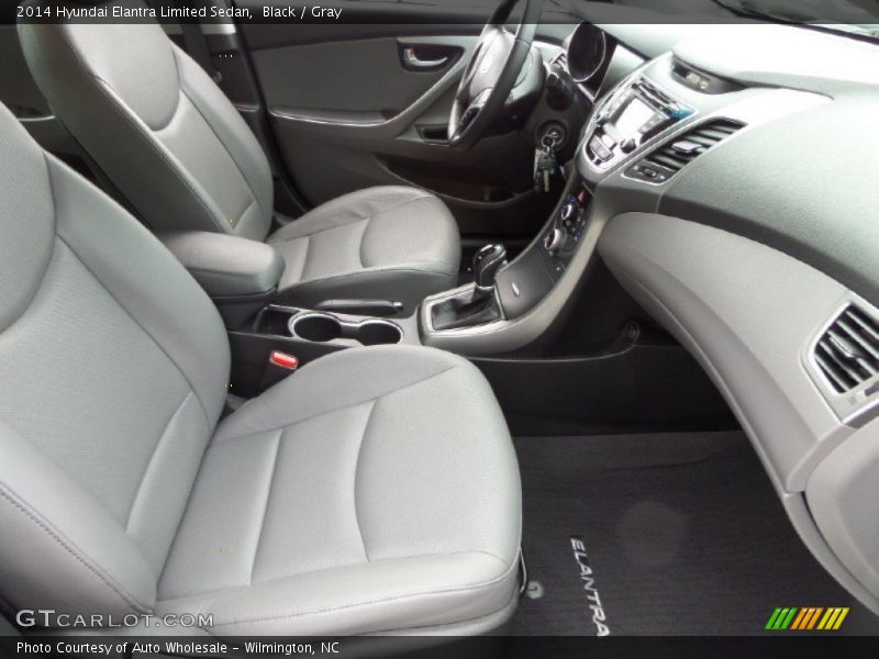 Black / Gray 2014 Hyundai Elantra Limited Sedan