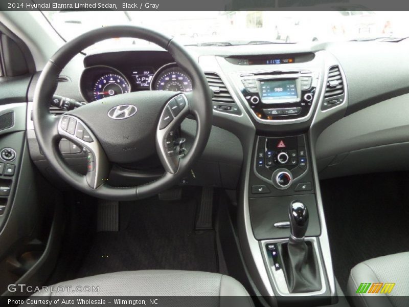 Black / Gray 2014 Hyundai Elantra Limited Sedan