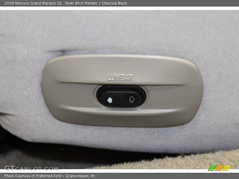 Silver Birch Metallic / Charcoal Black 2008 Mercury Grand Marquis GS