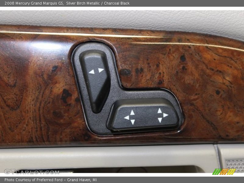 Silver Birch Metallic / Charcoal Black 2008 Mercury Grand Marquis GS
