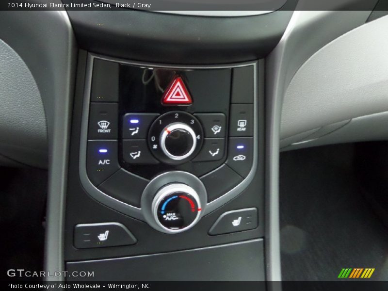 Black / Gray 2014 Hyundai Elantra Limited Sedan