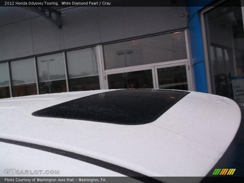 White Diamond Pearl / Gray 2012 Honda Odyssey Touring