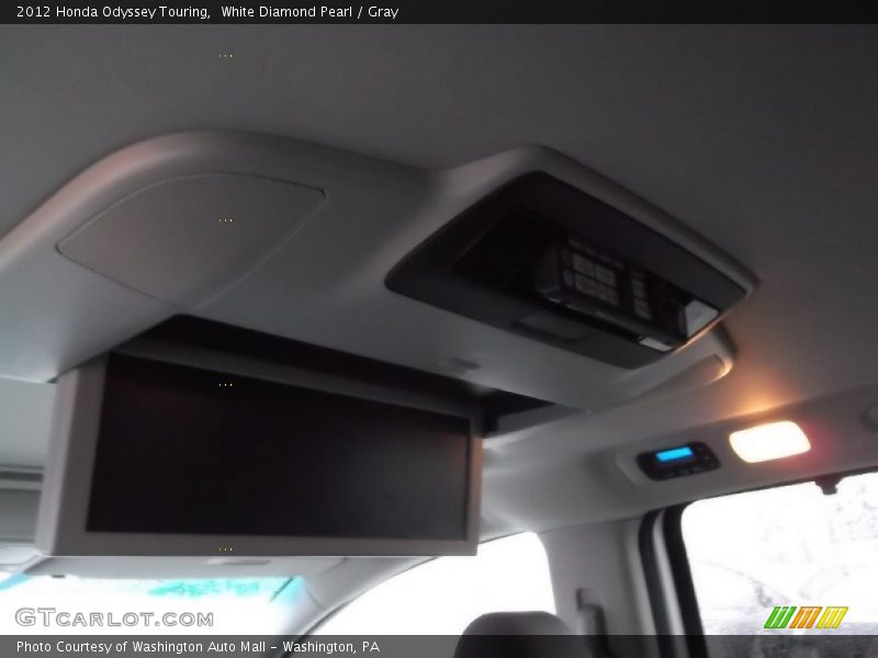White Diamond Pearl / Gray 2012 Honda Odyssey Touring