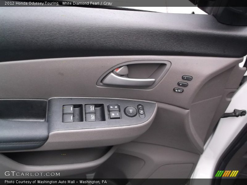 White Diamond Pearl / Gray 2012 Honda Odyssey Touring