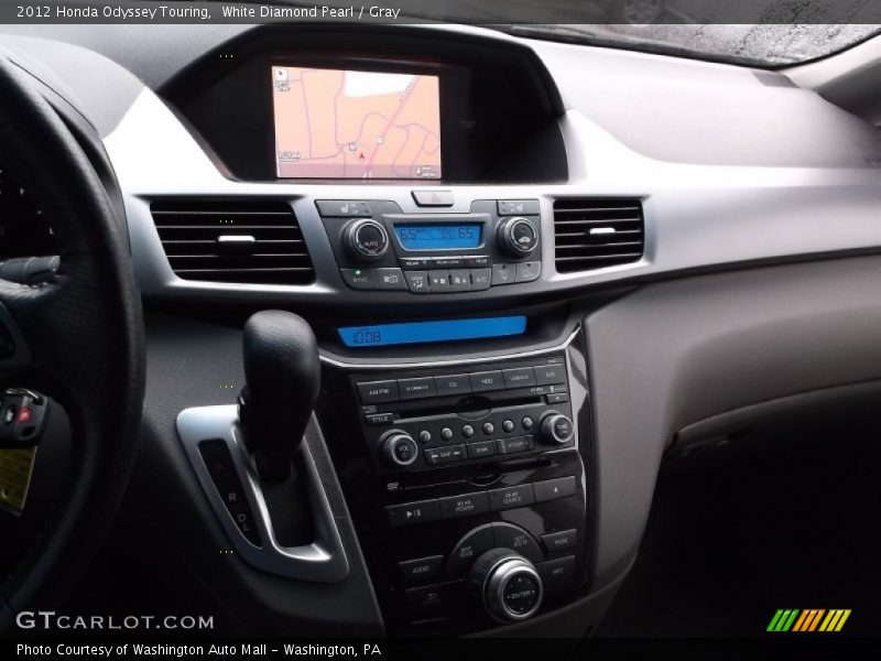 White Diamond Pearl / Gray 2012 Honda Odyssey Touring