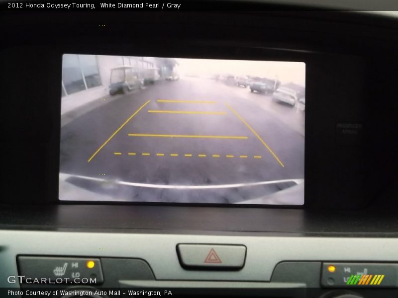 White Diamond Pearl / Gray 2012 Honda Odyssey Touring